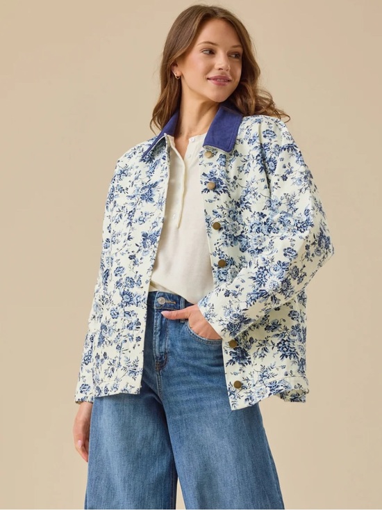 Altar'd State Jackets & Blazers - Altar’d State Mina Floral Jacket NWT Blue Floral Jacket